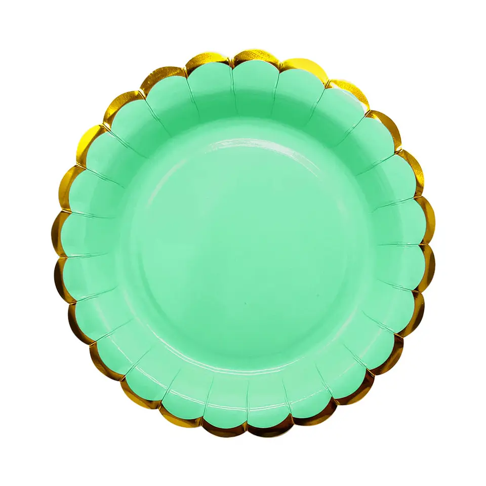 Platos verde pastel 1
