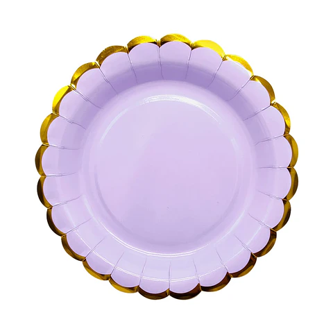 Platos lila pastel
