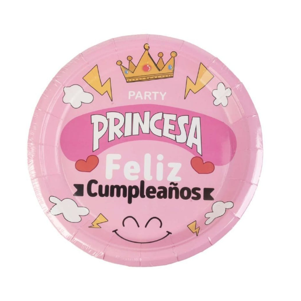 Platos cartón princesa