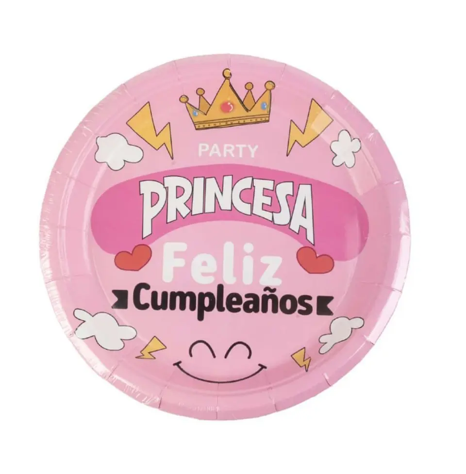 Platos cartón princesa 1