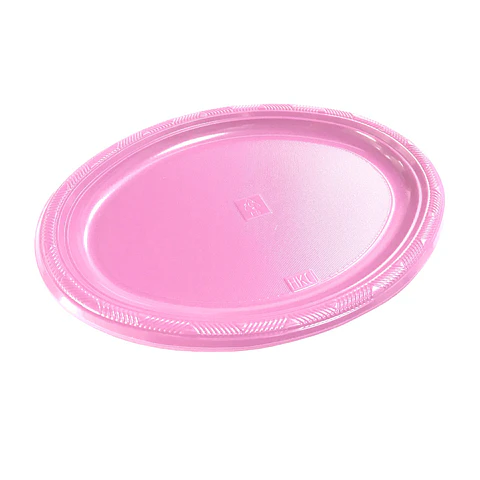 Bandejas Ovaladas Rosado 3 unidades