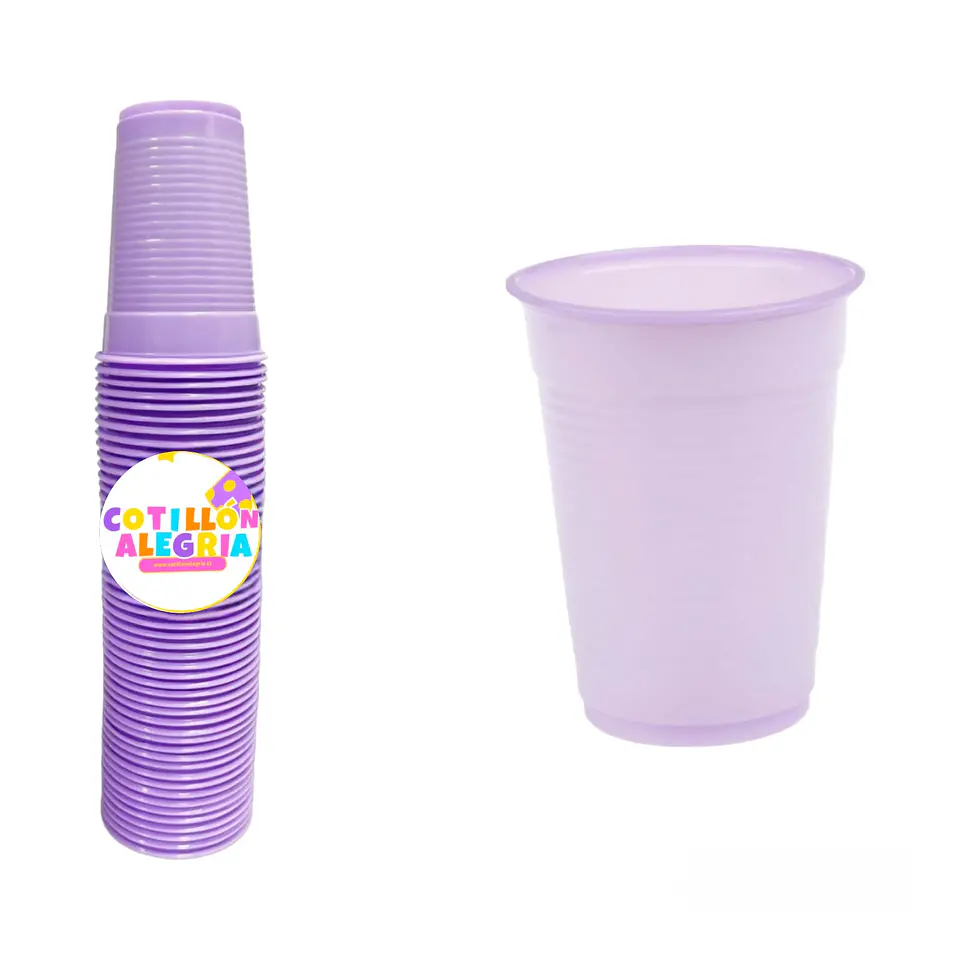 Vasos lila 50 unidades 1