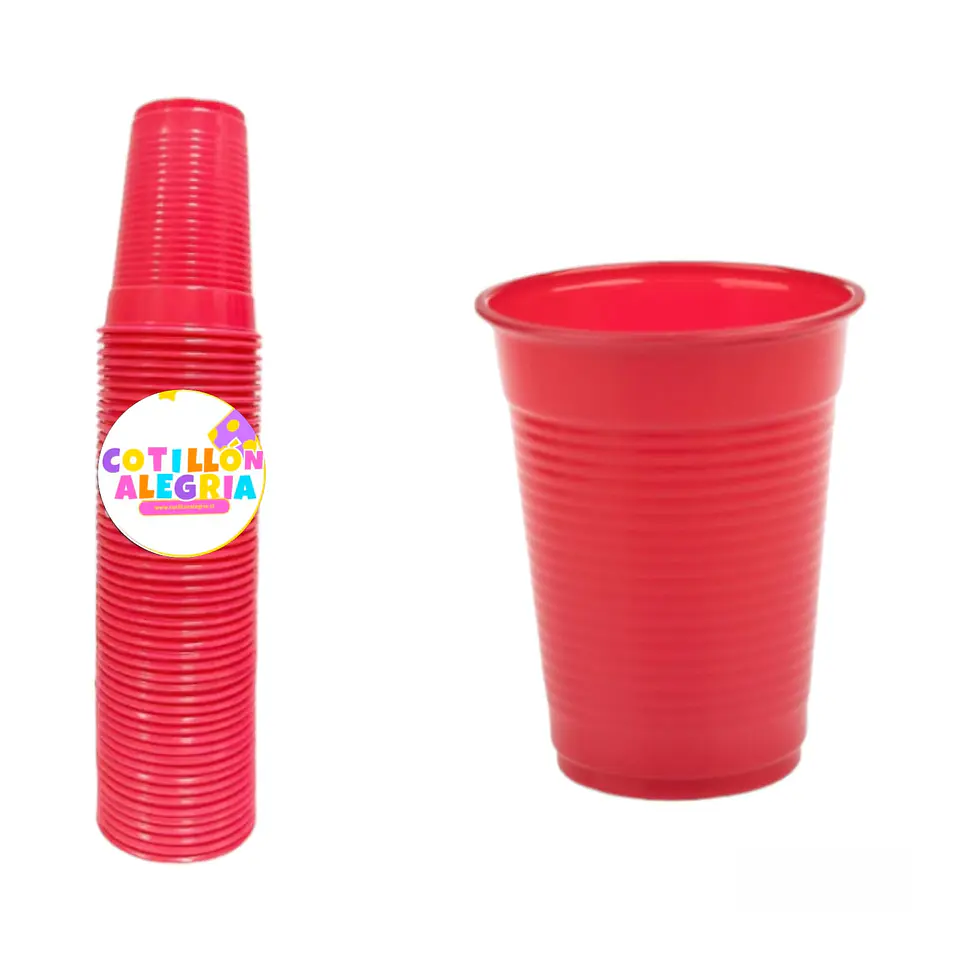 Vasos rojos 50 unidades 1