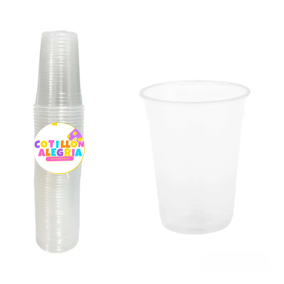 Vasos transparentes 50 unidades 1
