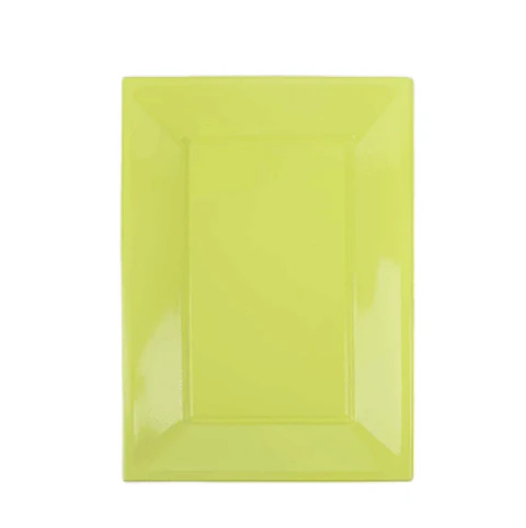 Bandeja Rectangular Verde Lima 3 unidades