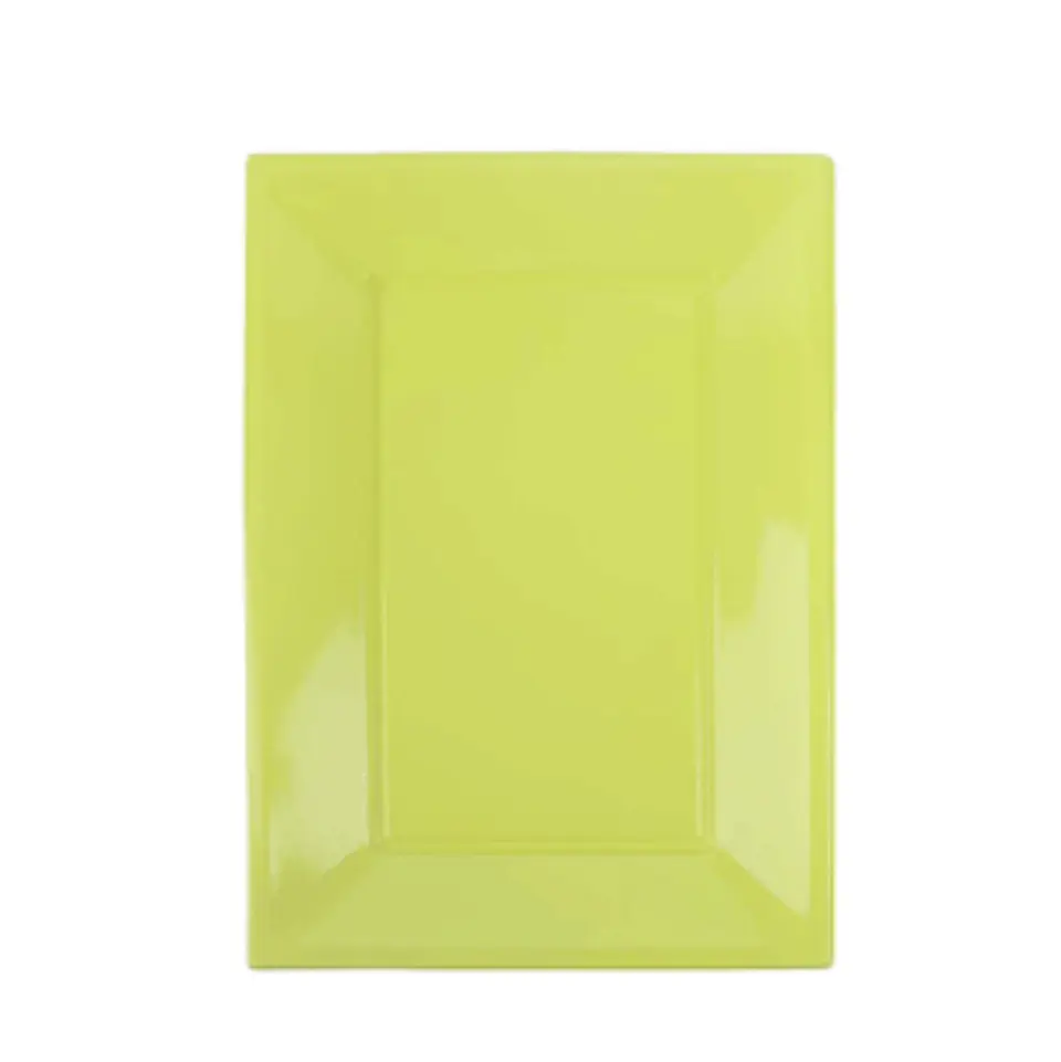 Bandeja Rectangular Verde Lima 3 unidades 1
