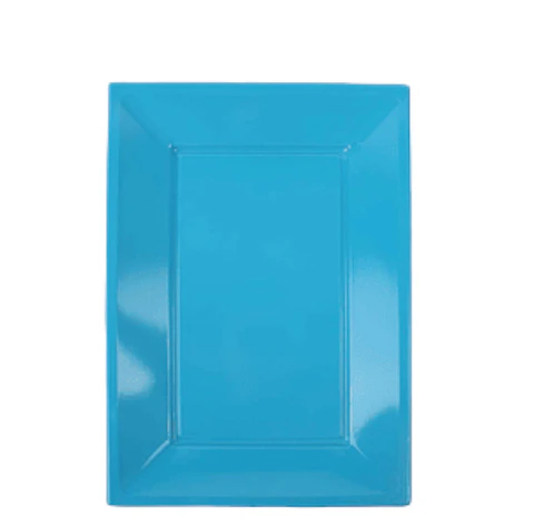 Bandeja Rectangular Celeste 3 unidades