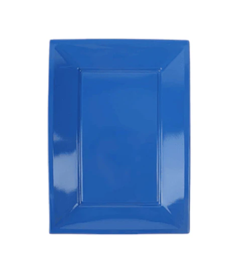 Bandeja Rectangular Azul 3 unidades