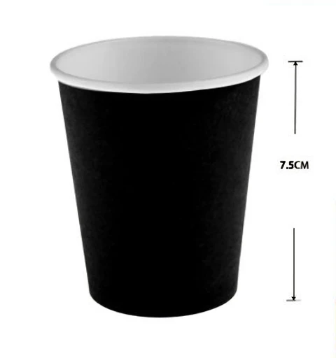 Vasos negros 10 unidades