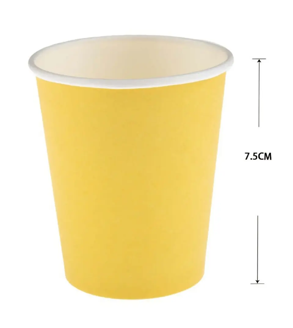 Vasos amarillos 10 unidades 1