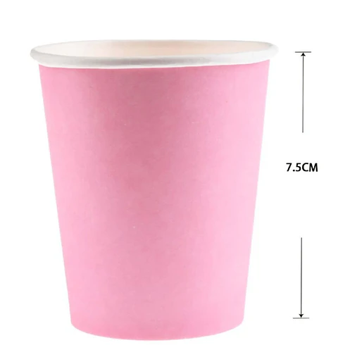 Vasos rosa 10 unidades