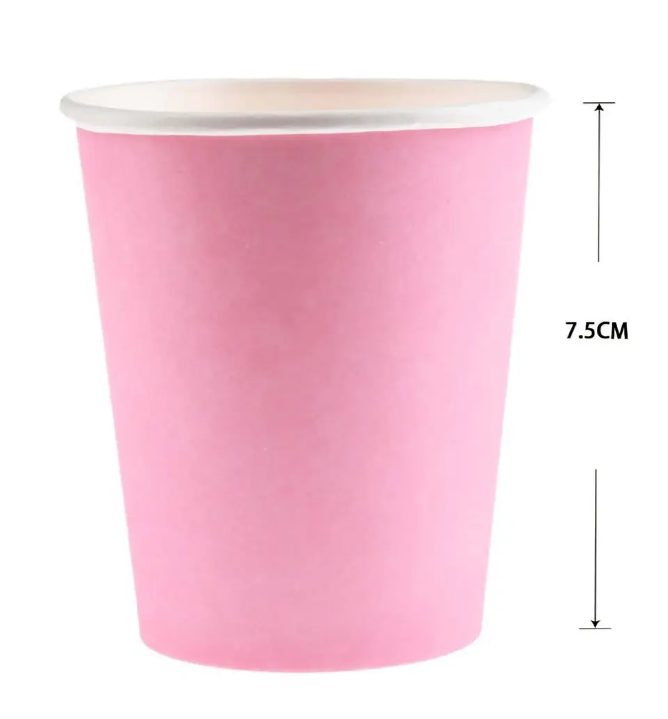 Vasos rosa 10 unidades 1