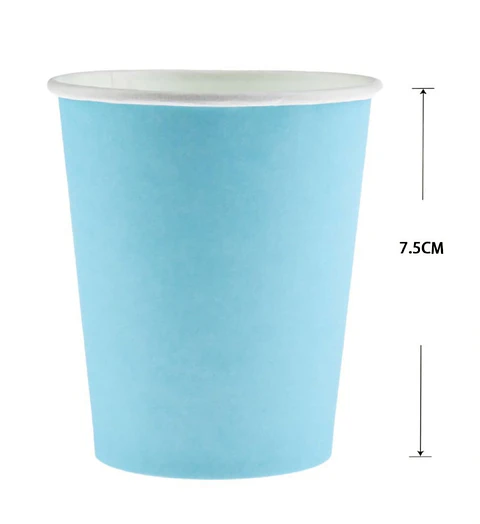 Vasos celeste 10 unidades