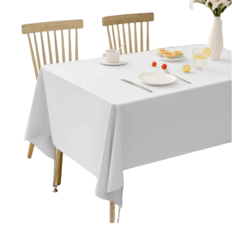 Mantel plástico blanco  1