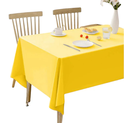 Mantel plástico amarillo