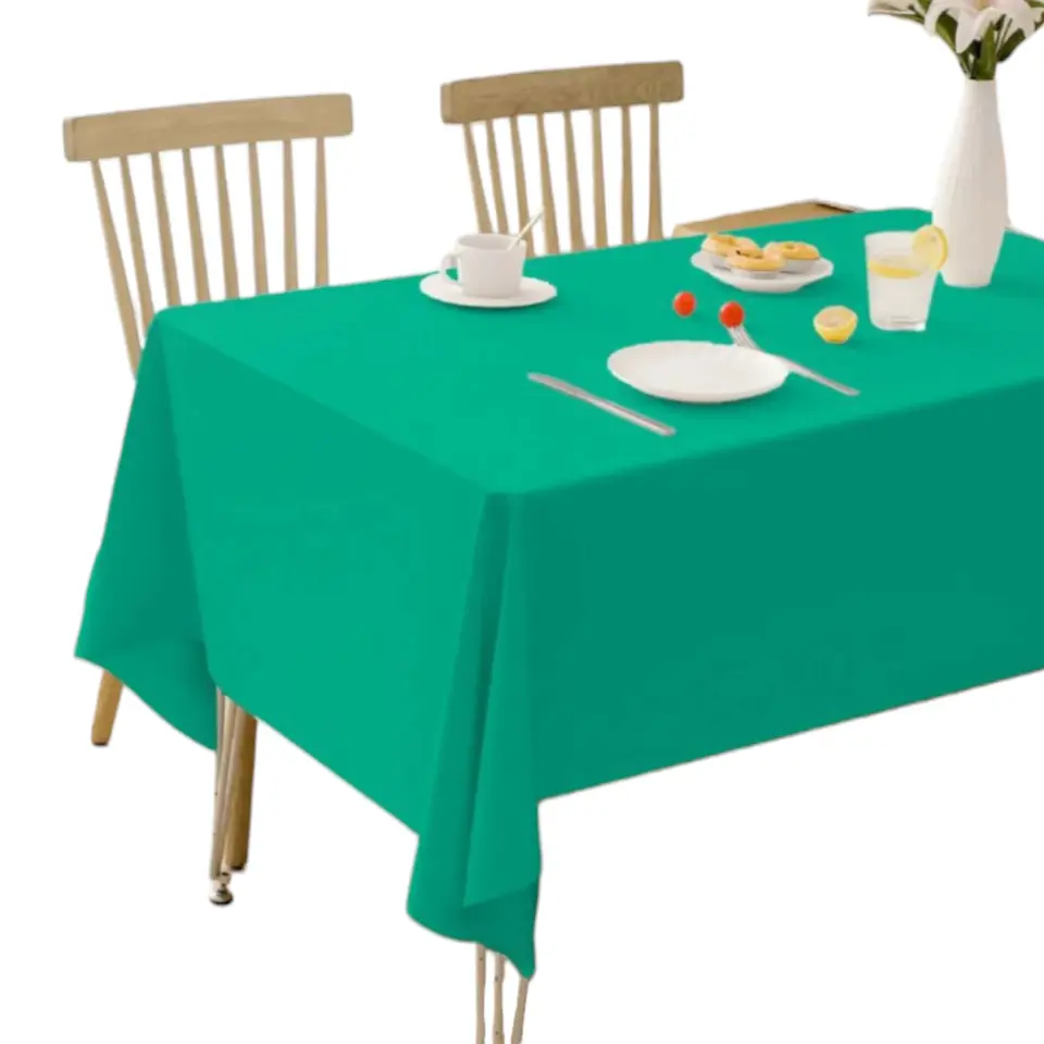 Mantel plástico verde 1