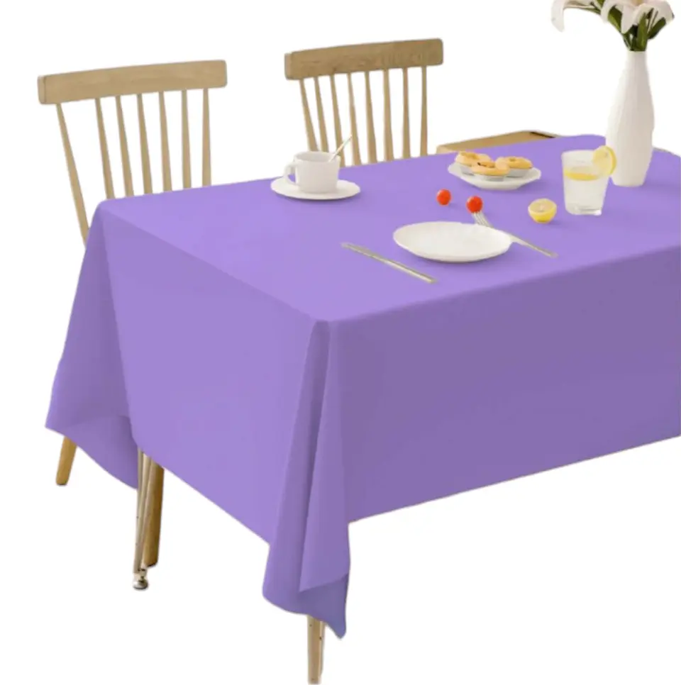 Mantel plástico lila 1