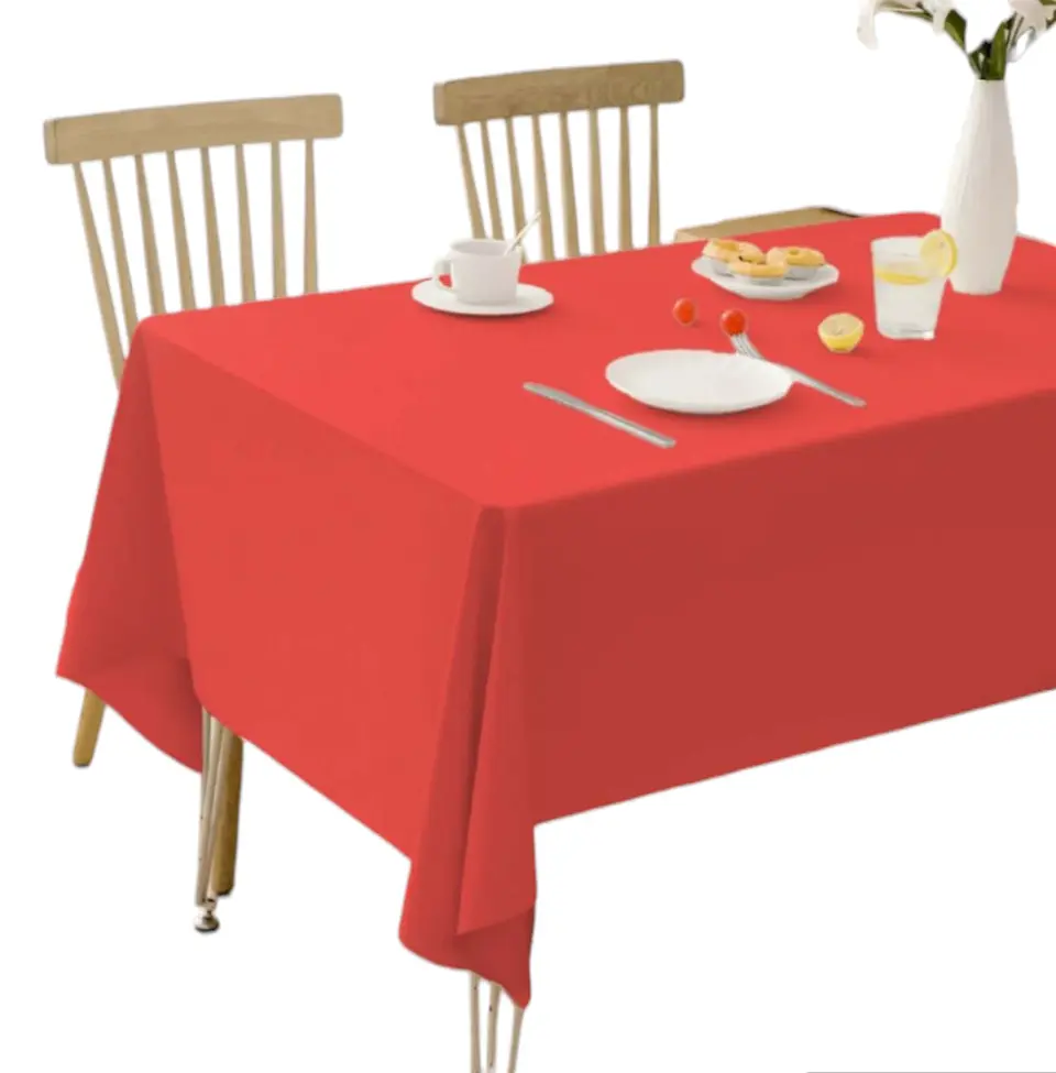 Mantel plástico rojo 1