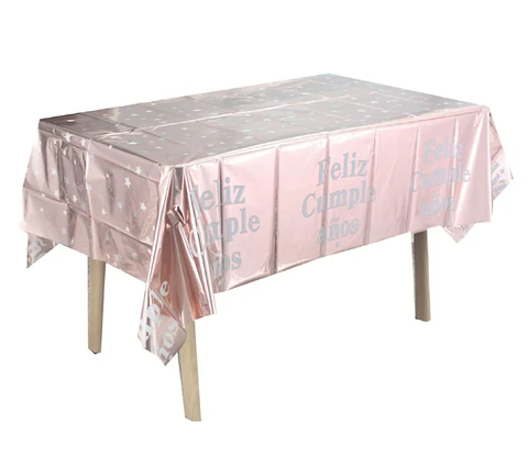 Mantel estampado rosa brillante