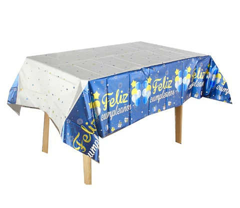 Mantel cumpleaños azul