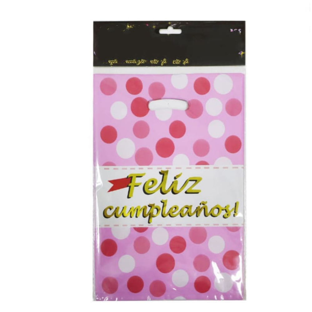 Bolsas para dulces Cumpleaños Rosa