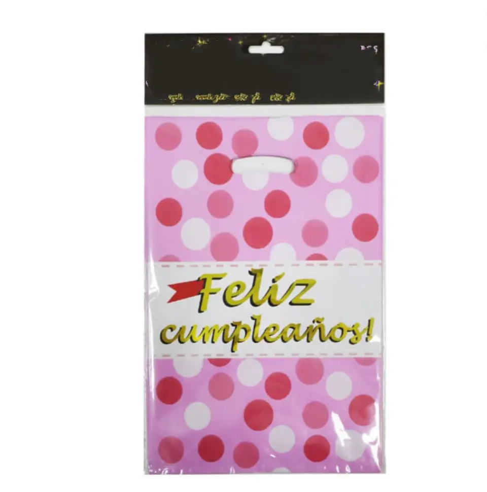 Bolsas para dulces Cumpleaños Rosa 1