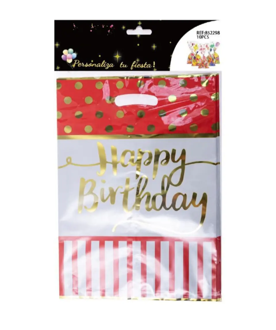 Bolsas para dulces Puntos Happy Rojo 1