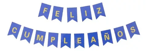 Guirnalda Cumpleaños Azul 