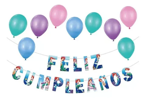 Guirnalda Cumpleaños Sirena