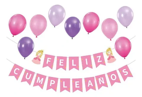 Guirnalda Cumpleaños Princesa