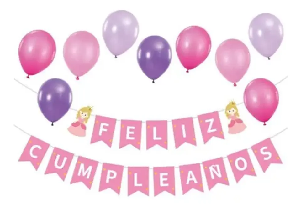 Guirnalda Cumpleaños Princesa 1