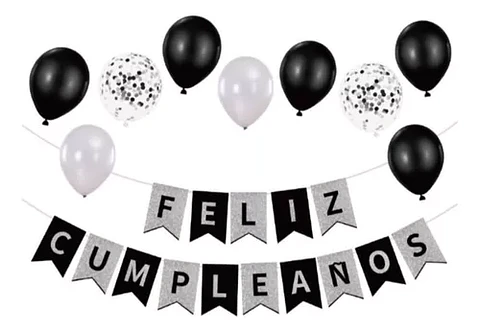 Guirnalda Cumpleaños Plateado