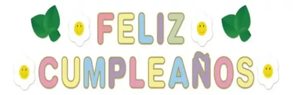guirnalda cumpleaños Flor 1