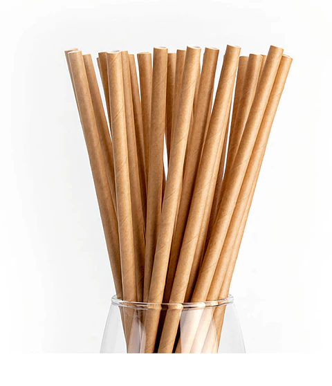 Bombillas de papel kraft