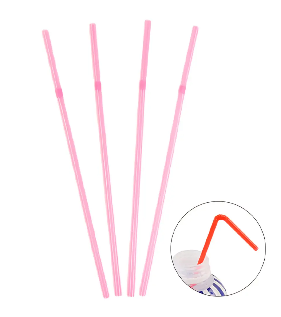 Bombillas plásticas rosado 1