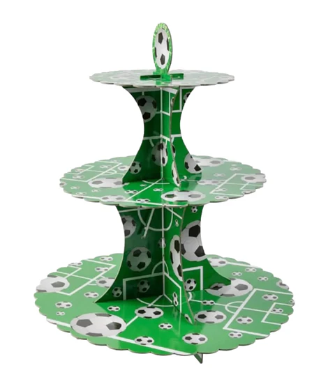 Porta cupcakes de cartón futbol
