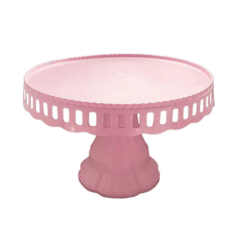 Bandeja torta plástico rosado 27cm 