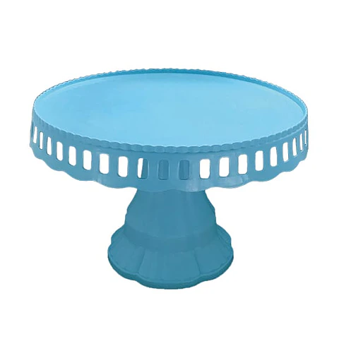 Bandeja torta plástico celeste 27cm 