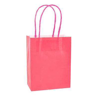 Bolsas de papel kraft mediana fucsia