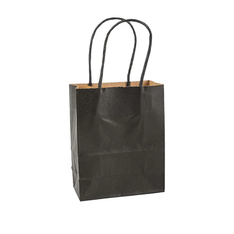 Bolsas de papel kraft mediana negro