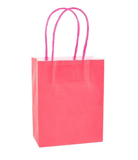 Bolsas de papel kraft extragrande fucsia