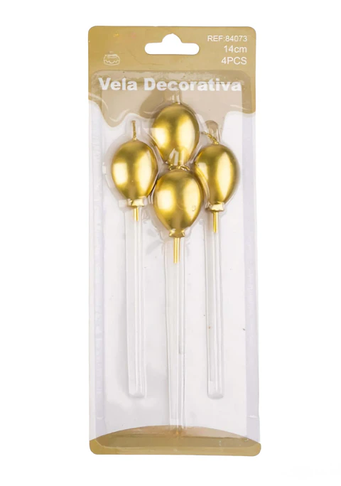 Velas ovaladas doradas