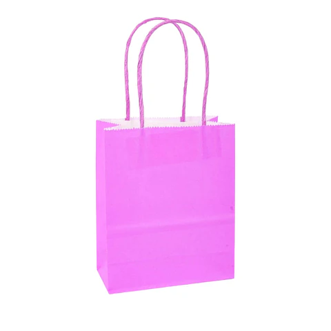 Bolsas de papel kraft extragrande lila