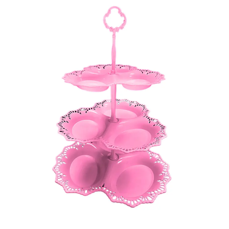 Bandeja Candy Bar 3 Niveles Rosado 1