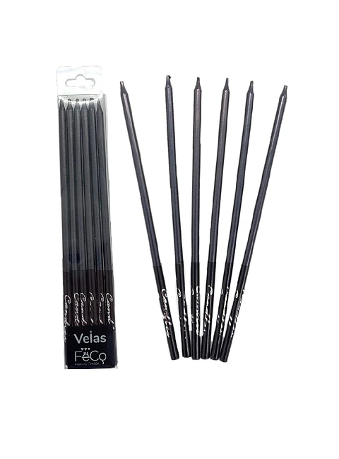 Velas chrome negro 