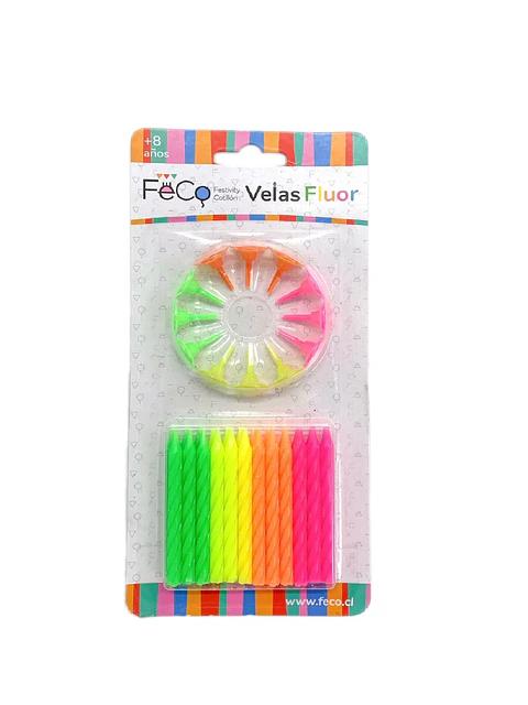 Velas flúor 24 unidades