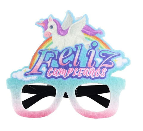 Lentes Cumpleaños unicornio