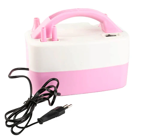 Inflador eléctrico color rosa