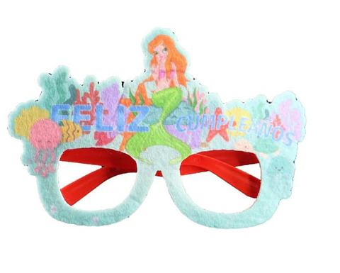 Lentes Cumpleaños sirena