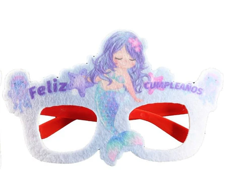 Lentes Cumpleaños sirenita